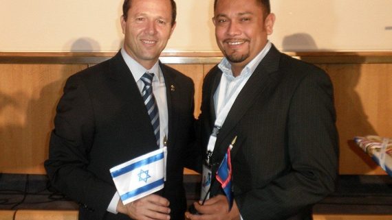 Hilberto Campos, Mayor of Corozal at the International Mayors Conference in Jerusalem 2012