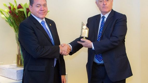 Departing Ambassador of Honduras Jose Isaias Barahona Receives Recognition Awards