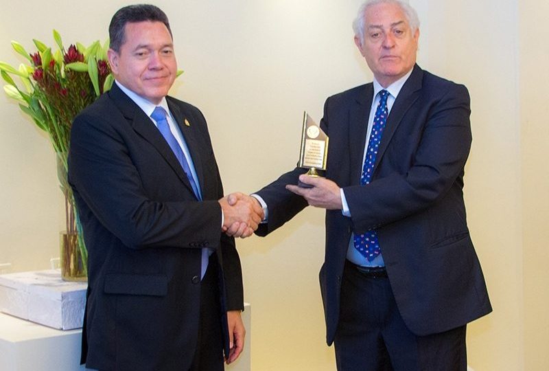 Departing Ambassador of Honduras Jose Isaias Barahona Receives Recognition Awards