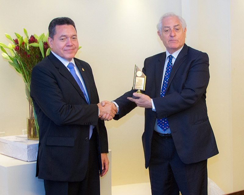 Departing Ambassador of Honduras Jose Isaias Barahona Receives Recognition Awards